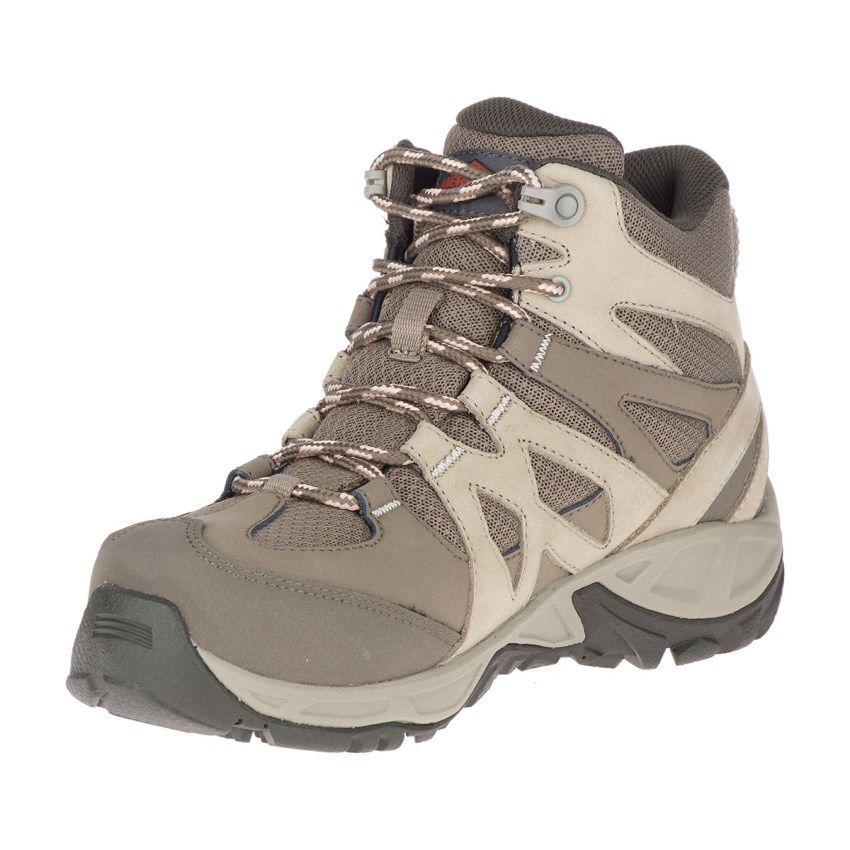 Bottes de Securite Merrell Siren Mid Waterproof Alloy Toe Marron Clair Femme | X.B.PEQD